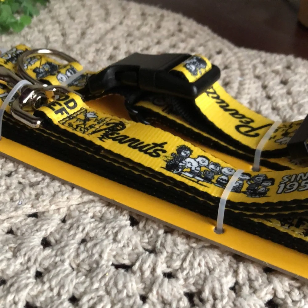 Peanuts Characters Yellow Pet Leash and Collar Set